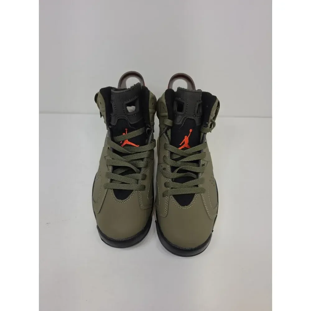 Jordan Air Jordan 6 Retro x Travis Scott Olive High Top Sneakers CN1084-200 Sz 7